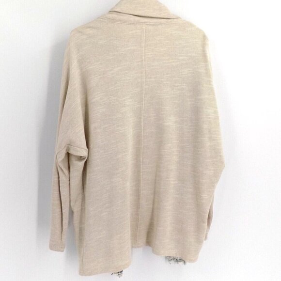 Anthropologie Dolan Left Coast Tweed Cardigan Twinkled Open Knit Beige Size M - Picture 2 of 4